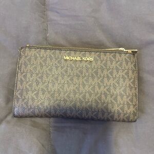 Michael Kors Signature Zip-Around Travel Wallet - Brown Monogram
